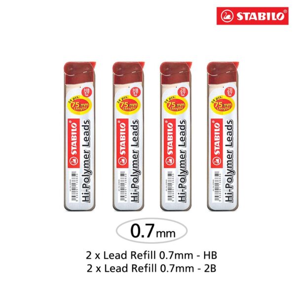 PRODUŽENE Grafitne mine 0.7mm STABILO HB fiola
